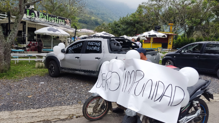 Piden justicia por el asesinato en La Palestina.