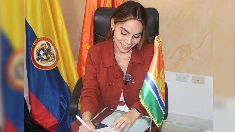 Laury Andrea Contreras, alcaldesa del municipio de Pamplonita