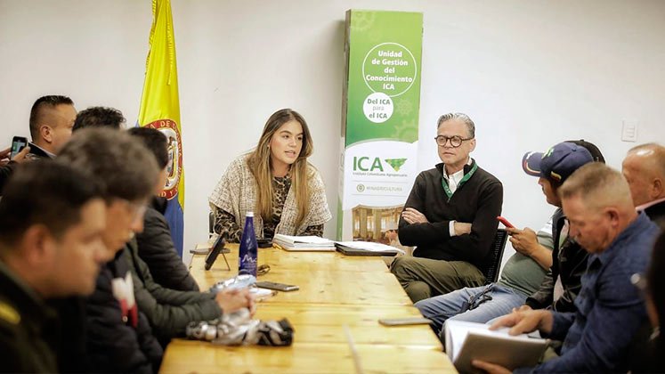 La gerente del ICA, Paula Cepeda Rodríguez, presidió la mesa técnica./ Foto Cortesía