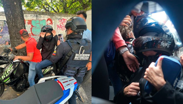 Detención María Corina Machado. Fotos tomadas de redes sociales