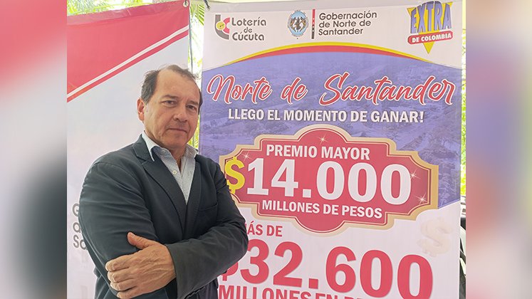 Mario Yepes del Portillo, presidente del Sorteo Extraordinario de Colombia, dijo que la Lotería de Cúcuta es un ícono./ Foto Leonardo Favio Oliveros-La Opinión