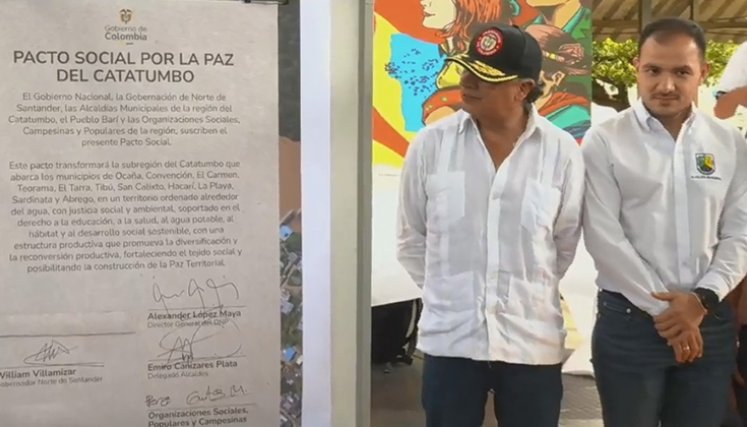 ¡Es un hecho! Se firmó el Pacto Social por la Transformación Social del Catatumbo