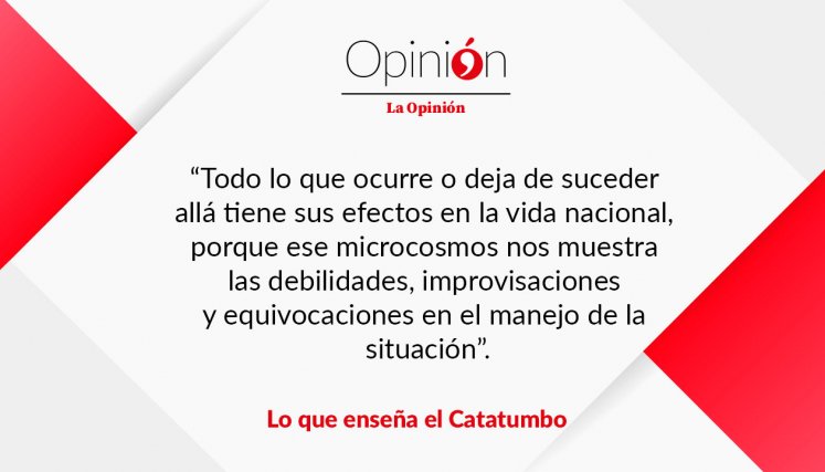 Lo que enseña el Catatumbo Lo que enseña el Catatumbo