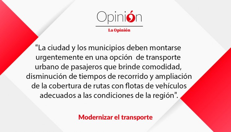Modernizar el transporte Modernizar el transporte