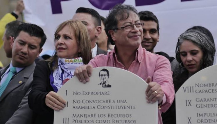 En 2018, Gustavo Petro prometió en campaña que no convocaría una Asamblea Nacional Constituyente./Foto archivo