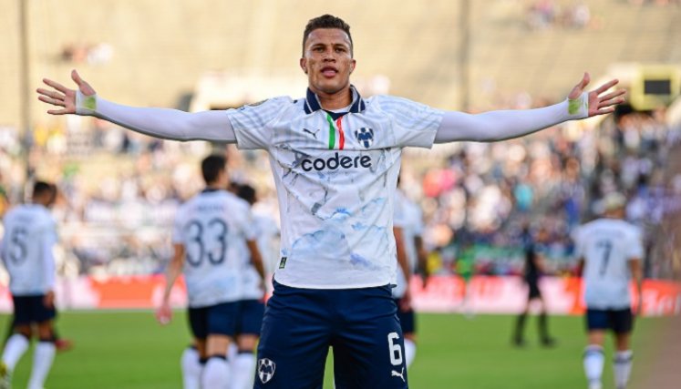 Nelson Deossa, marcó  un golazo con el  Monterrey.