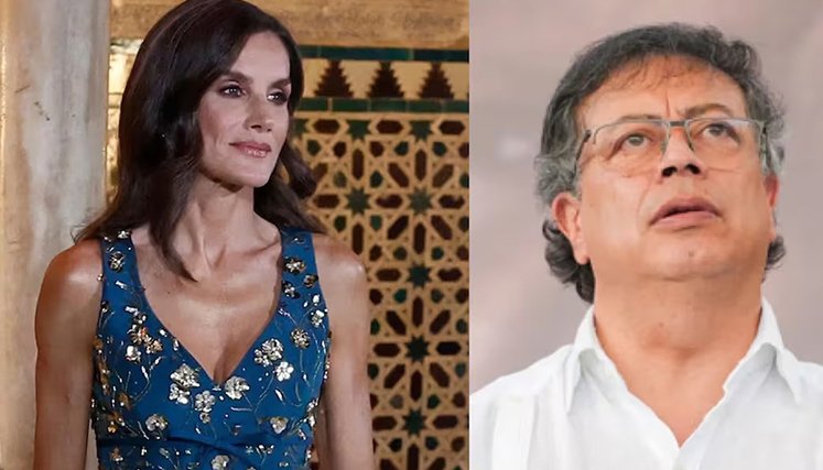 Gustavo-Petro-y-reina-de-españa