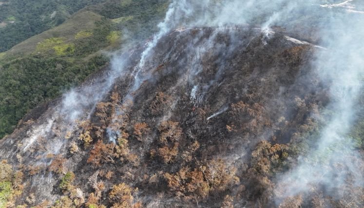 Las malas prácticas agropecuarias con las quemas controladas ocasionan incendios forestales.