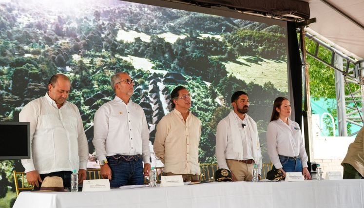El presidente Petro lanza el programa de agroindustria y comercialización del Catatumbo.