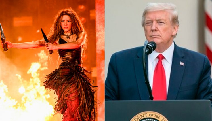 Shakira y Donald Trump