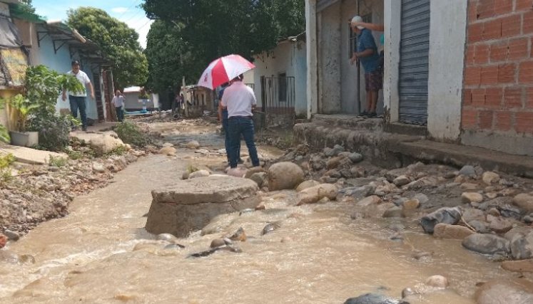 Las calles de La Playita quedaron convertidas en arroyos por el desbordamiento del Río Táchira/Foto Stefany Peñaloza/La Opinión