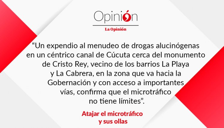 Atajar el microtráfico y sus ollas Atajar el microtráfico y sus ollas
