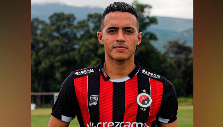 Juan Pablo Díaz, volante del Cúcuta Deportivo. 