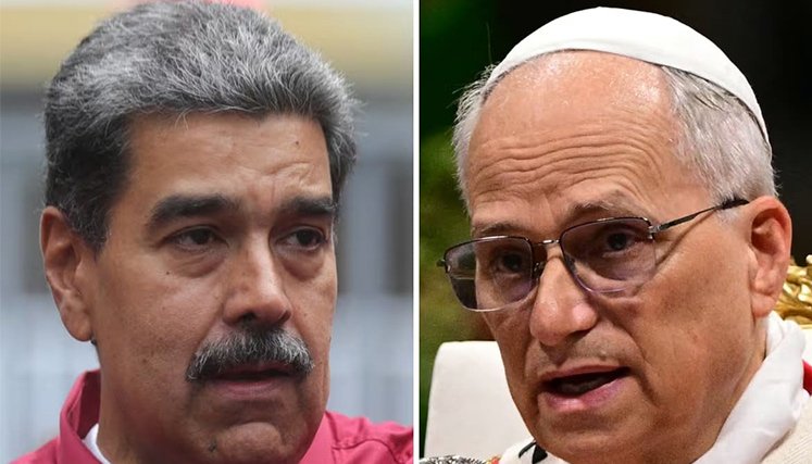 Maduro-y-el-papa-león