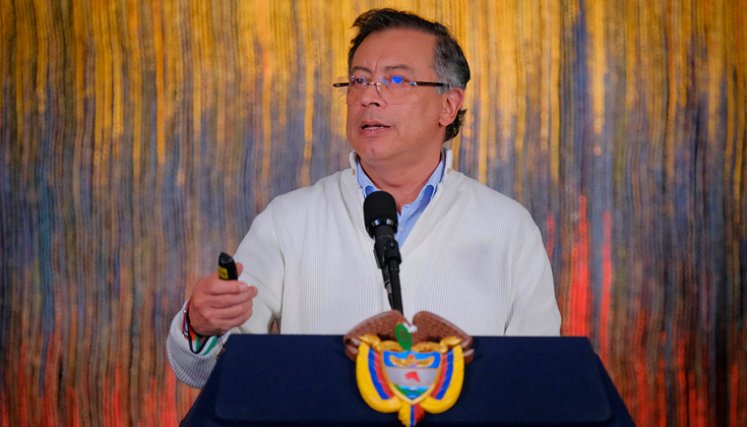 Alocución del presidente Gustavo Petro. Foto cortesía Presidencia de la República