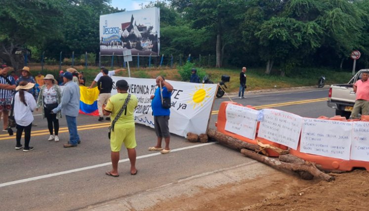Protesta en Santa Verónica 