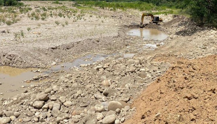 En el corregimiento de San Pedro también se hizo el redireccionamiento del cauce del río Pamplonita/Foto cortesía