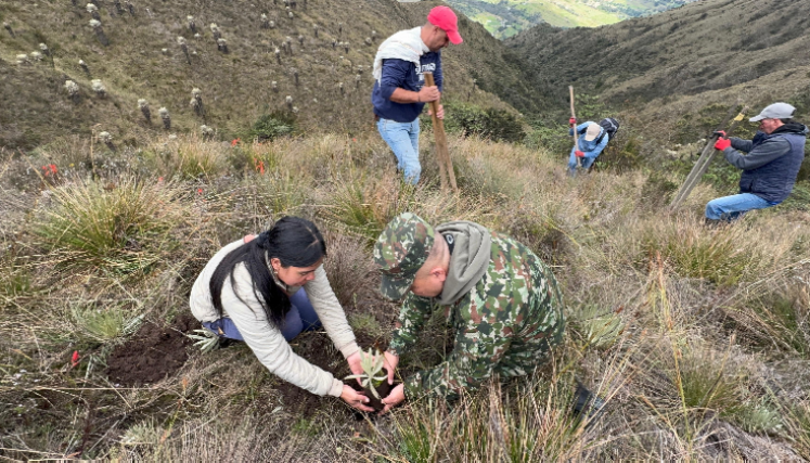 Ambientalistas en el Páramo de Santurbán.