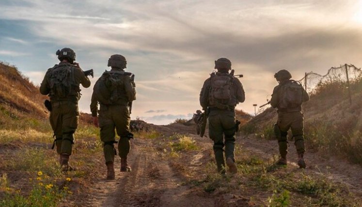 Militares israelíes en la Franja de Gaza
