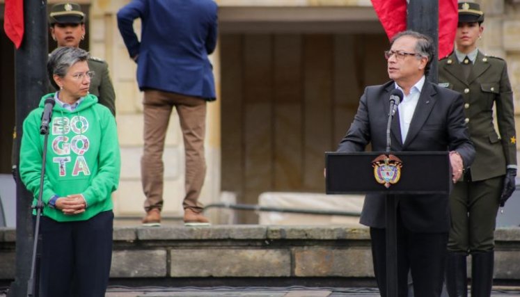 Gustavo Petro y Claudia López