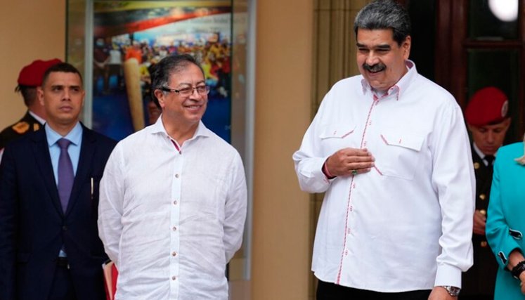 Gustavo Petro y Nicolás Maduro