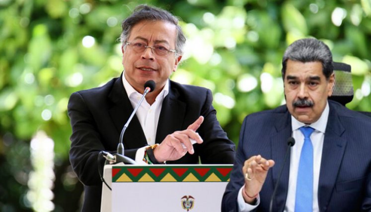 Gustavo Petro y Nicolás Maduro