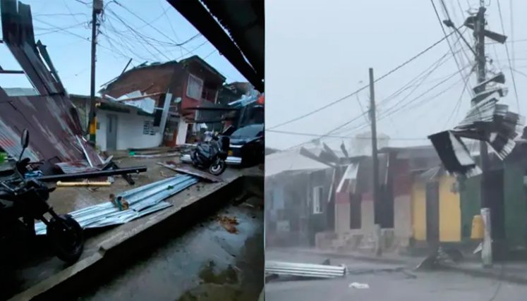 Vendaval en Chocó