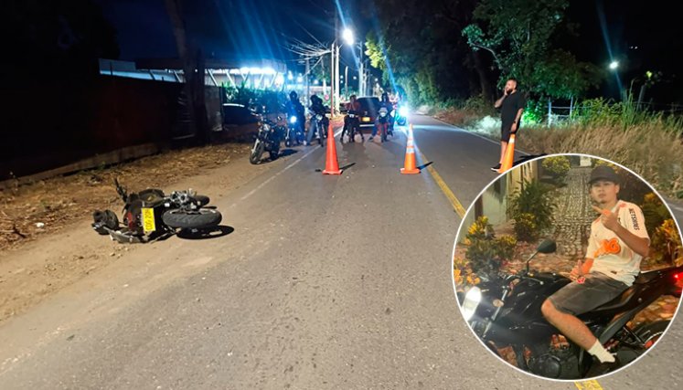 Keiver Steven Hernández Cubides jugaba baloncesto.  El joven se movilizaba en su moto Suzuki Gixxer 150 CC, placa CDG20H, por la vía Boconó, donde ocurrió el accidente. / Foto Cortesía