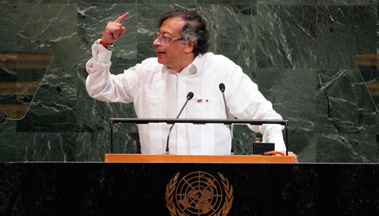 Discurso de Petro en la ONU. Foto cortesía Presidencia.