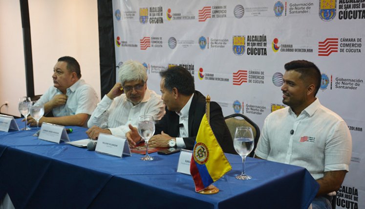 Rueda de prensa. / Foto Cortesía