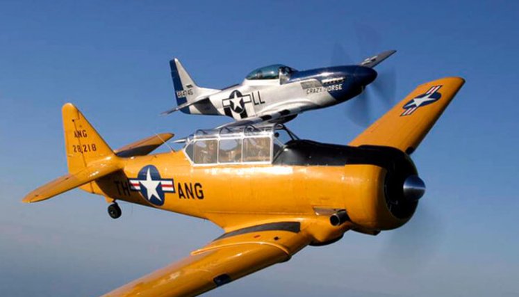 Avión réplica de la Segunda Guerra Mundial. Foto Colprensa