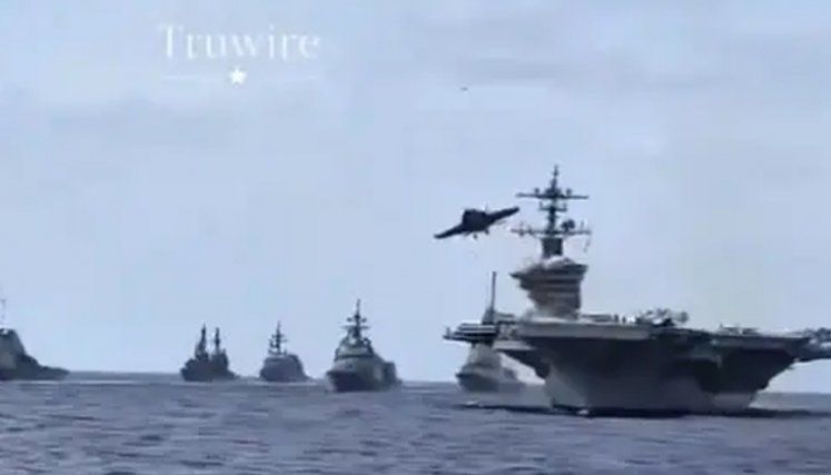 Las imágenes del poderoso despliegue militar de Estados Unidos cerca a Venezuela que publicó representante republicano