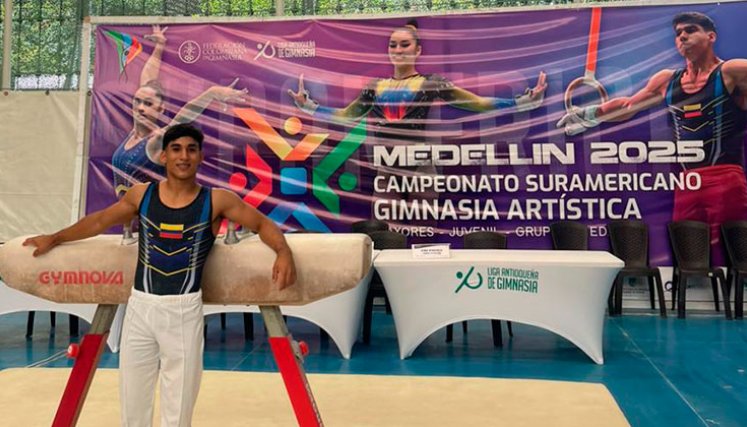 Camilo Vera, Campeonato Sudamericano de gimnasia en Medellín.