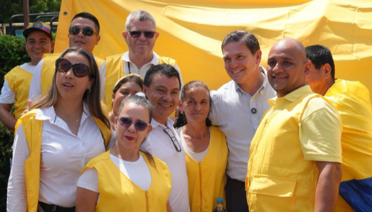 Juan Carlos Pinzón en recorrido por La Parada.