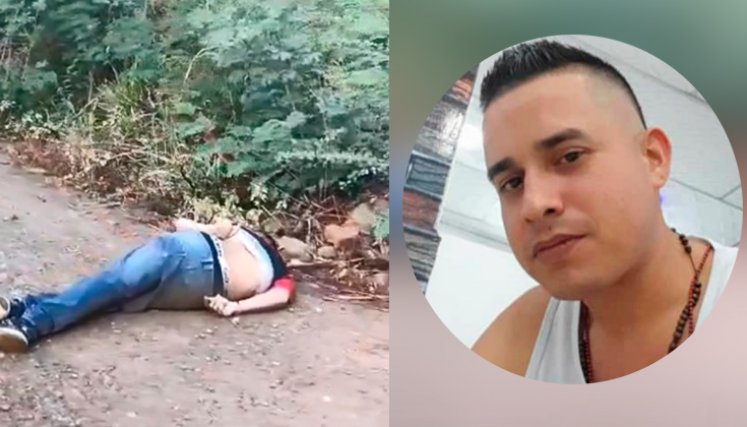 Los cuerpos aparecieron en una vía veredal. Las víctimas son Andrés Vargas y Jhon William Flórez. / Foto: Cortesía 