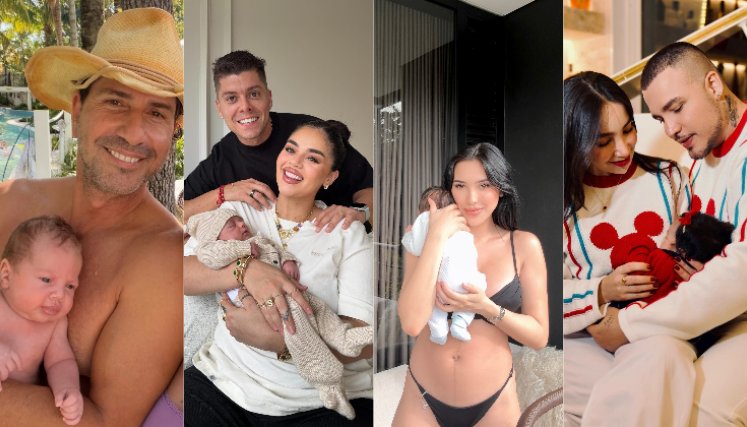 Baby boom en el espectáculo: los famosos que fueron papás en 2025.