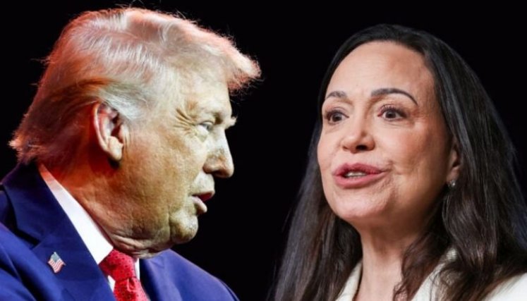 Trump habla de posible reunión con Machado la próxima semana en Washington