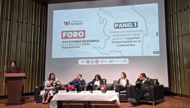 Foro Catatumbo en guerra llevado a cabo en el Centro de Memoria Histórica de Bogotá./Foto cortesía