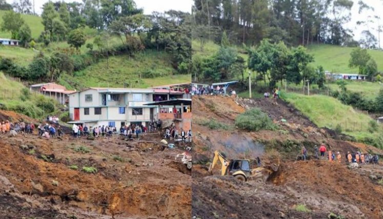 Deslizamiento de tierra en Nariño tras fuertes lluvias deja 7 muertos
