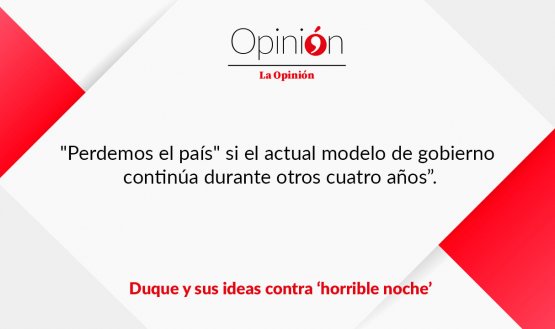 Duque y sus ideas contra ‘horrible noche’