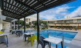 La hermosa piscina del Hotel Casino Internacional con una temperatura en su agua de 24 grados./Foto cortesía