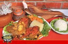 Cabeza de cabrito guisado