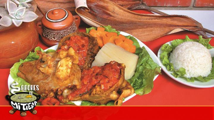 Cabeza de cabrito guisado
