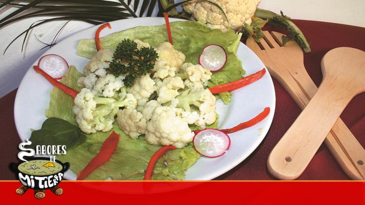 Coliflor al vapor