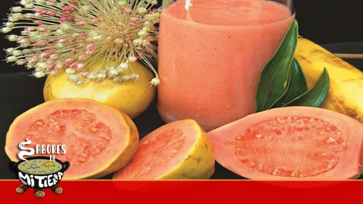 Jugo de guayaba y banano