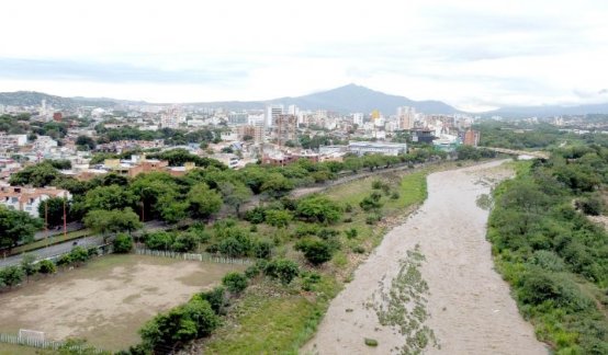 Río Pamplonita en su paso por Cúcuta./Foto Carlos Ramírez