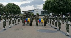 Con honores fueron despedidos los dos soldados, muertos en zona rural de Cúcuta 