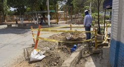 En diferentes sectores de la ciudad hay obras que las empresas de servicio público dejan inconclusas,, ocasionando dificultades a la comunidad. / Foto Luis Alfredo Estévez