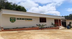 •	El salón fue construido con recursos aportados por Colombia Transforma, mano de obra calificada por administración municipal y aporte de mano de obra no calificada de la comunidad./ Cortesía/ La Opinión 