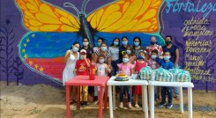 En las alas de la mariposa se simbolizan los países hermanos de Colombia y Venezuela. / Foto: Cortesía.